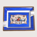 Elie Bleu "Casa Cubana" Porcelain Cigar Ashtray With Gold Bridges