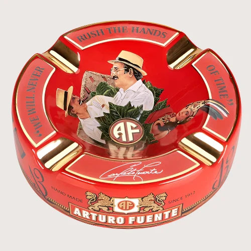 Arturo Fuente Limited Edition Red Porcelain Cigar Ashtray (Large 8.75")