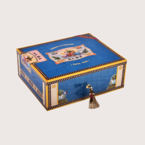 Elie Bleu 75 Cigars Blue Flor de Alba Humidor