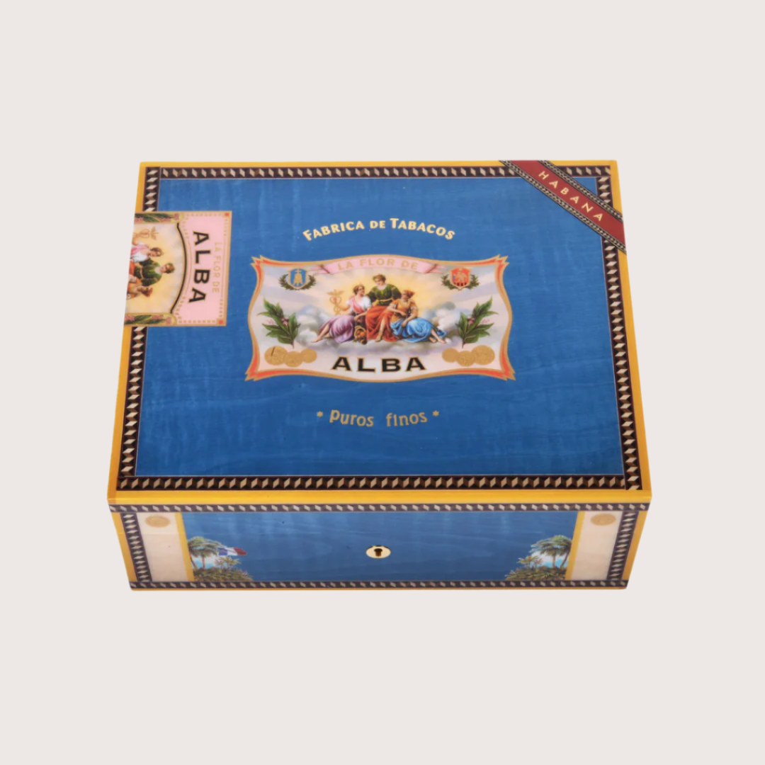 Elie Bleu 75 Cigars Blue Flor de Alba Humidor