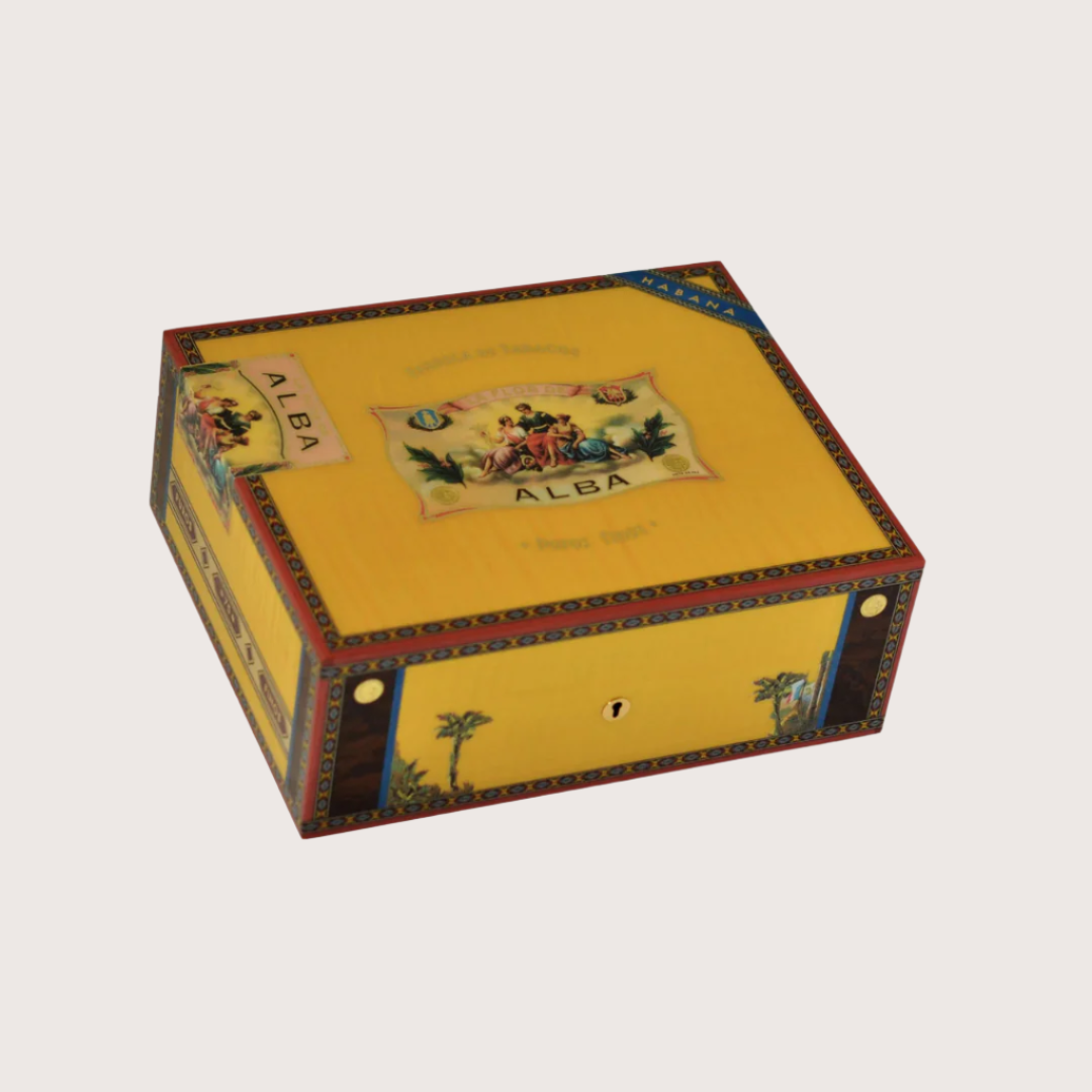 Elie Bleu 75 Cigars Yellow Flor de Alba Humidor