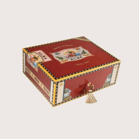 Elie Bleu Alba 75 Cigar Humidor - Alba Collection Red