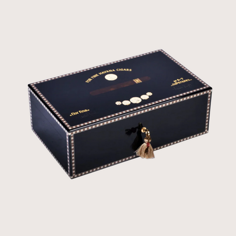 Elie Bleu Medals 120 Cigar Humidor -Black  Medals Collection