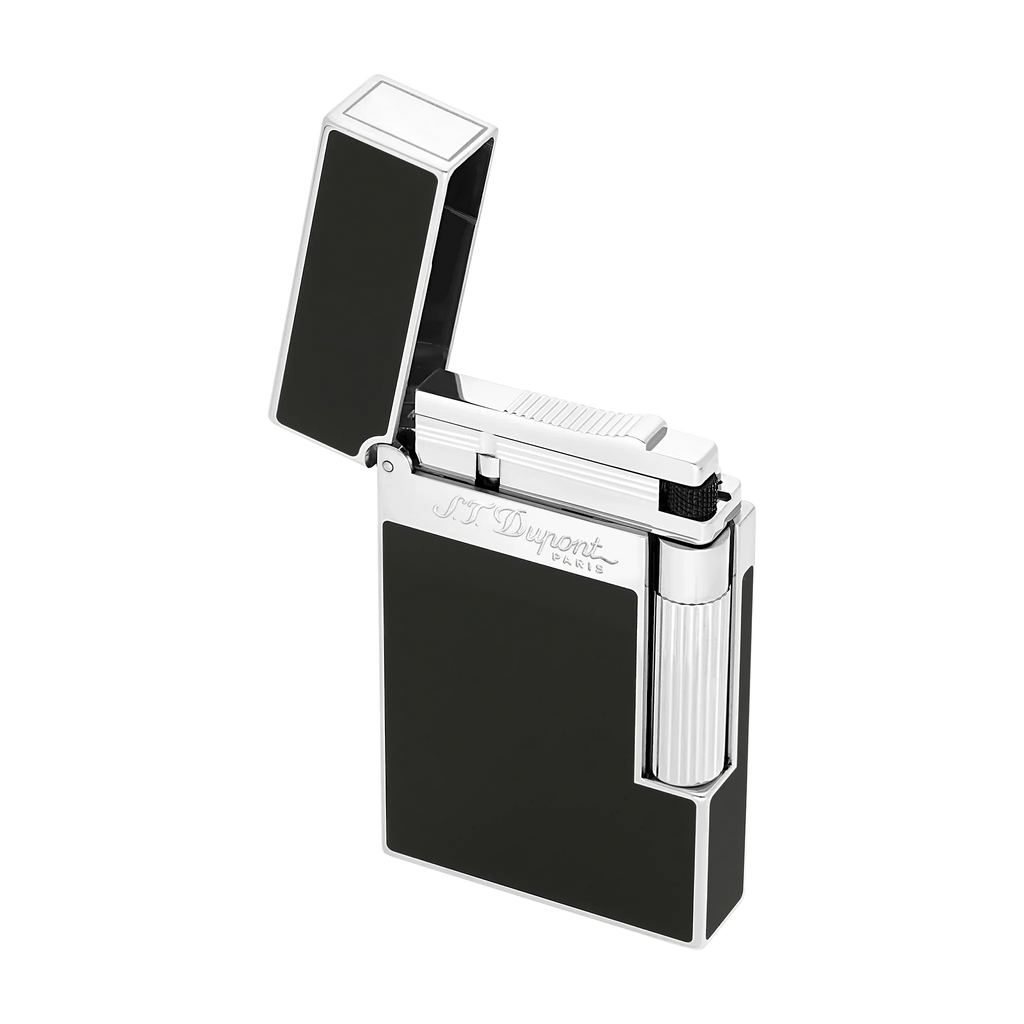 S. T. Dupont Palladium finish Natural Lacquer Lighter